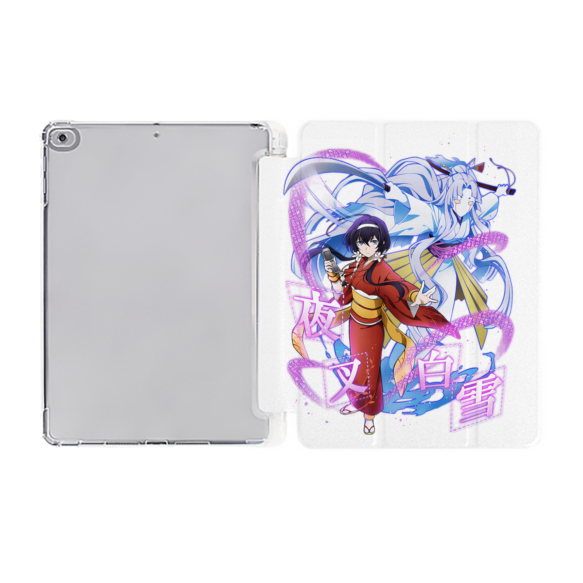 （画像用） 文豪ストレイドッグス Bungo Stray Dogs IPad ケース ペン収納付き 三つ折りスタンド PUレザー×シリコン 対応機種9.5/10.5/10.9インチ